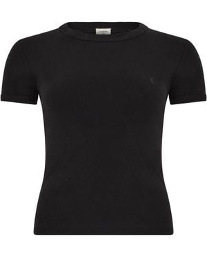 Saint Laurent Cassandre T-Shirt - Zwart