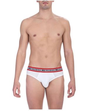 Bikkembergs Biancheria intima in cotone bianco bi-pack