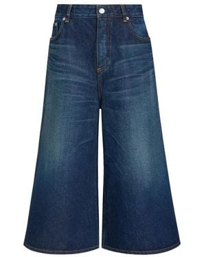 Alaïa Denim Shorts - Blu