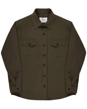 Cruna Groen Technisch Stof Overshirt Osaka