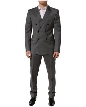 Dolce & Gabbana Double Breasted Suits - Black