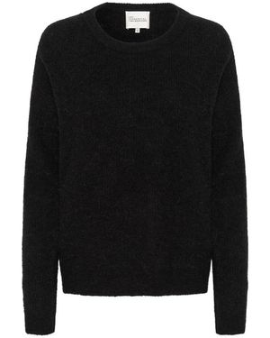 My Essential Wardrobe Round-Neck Knitwear - Negro