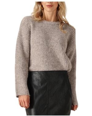 co'couture Round-Neck Strickwaren - Grau
