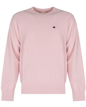 Champion Blauwe C-Hals - Roze