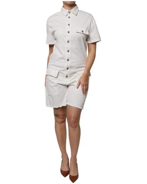 Please Weiße Baumwoll-Romper-Kleid