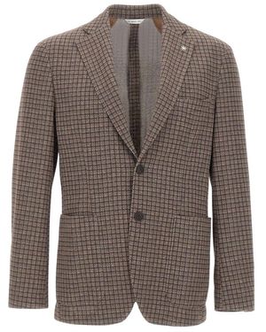 Manuel Ritz Jassen ,Bruin ,Katoen Single-Breasted Blazer