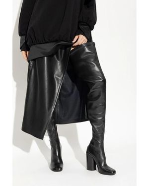 Burberry Checked Over the knee Boots Lyst