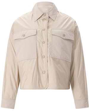 Weekend by Maxmara Jassen ,Omkeerbaar Gewatteerd Jack Van Waterafstotende Stof - Naturel