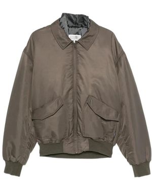 MM6 by Maison Margiela Bomber Jackets - Grey