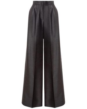 Alberta Ferretti Wide Trousers - Black
