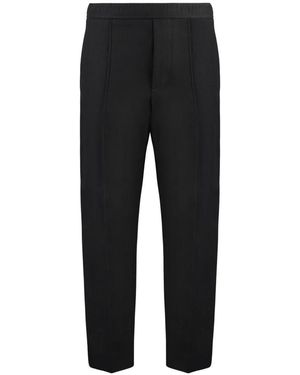 Lanvin Broeken ,Zwart ,Katoen Katoen-Linnen Broek