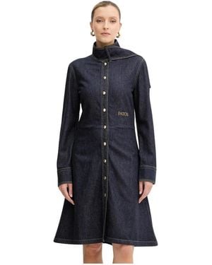 Patou Kleedjes ,Blauw ,Denim Denim Jurk