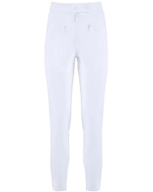 Nenette Slim-Fit Trousers - White