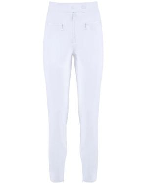 Nenette Slim-Fit Trousers - White