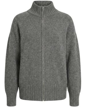 Malo Truien & Vesten ,Grijs ,Bomber Zip Raglan