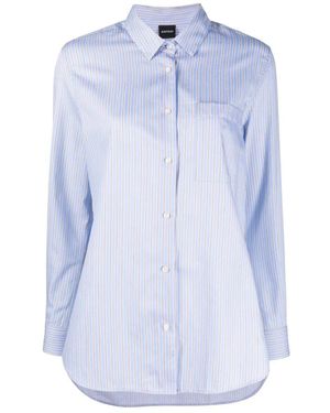 Aspesi Camicia Righe - Blauw