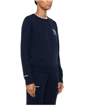 Sporty & Rich Round-Neck Knitwear - Blue