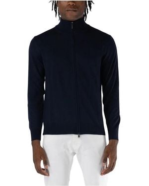 Kangra Fleece-Sweater Mit Durchgehendem Reißverschluss - Blau