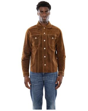 CYCLE James Suede Overshirt - Bruin