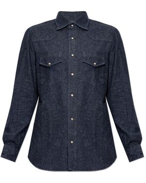 Eleventy Denimhemd - Blau