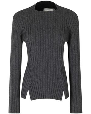 Victoria Beckham Round-Neck Knitwear - Black