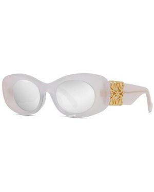 Loewe Anagram Oval Zonnebril - Wit