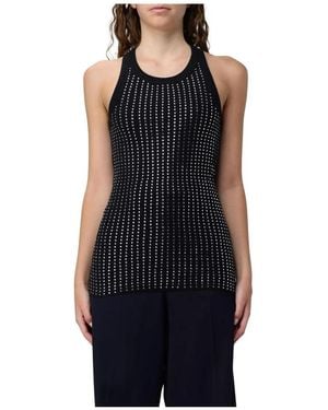 The Attico Sleeveless Tops - Nero