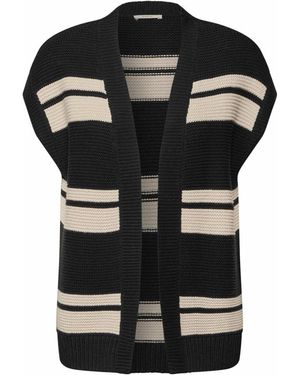 Cecil Chunky Knit Vest - Zwart