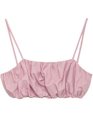 Alpha Studio Tops ,Roze ,Katoen Ad-6460P2015 Mouwloze Top