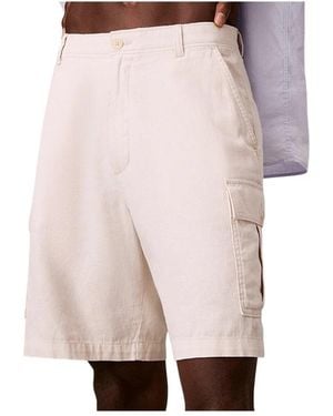Calvin Klein Linnen Katoen Cargo Shorts - Roze