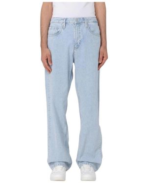 Calvin Klein Moderne Passform Denim Jeans - Blau