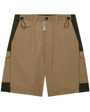 Gcds Korte Broeken ,Katoen Panelled Shorts - Groen
