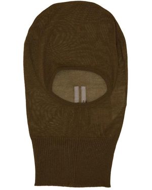 Rick Owens Accessoires ,Bruin ,Passamontagna - Groen