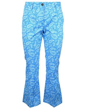 Another Label Wide Trousers - Blu