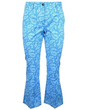 Another Label Wide Trousers - Blu