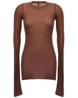 Rick Owens Long Sleeve T-Shirts - Brown