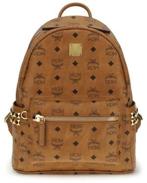 MCM Urbaner Geist Canvas Rucksack - Braun
