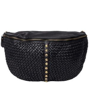 Re:designed Geflochtene Front-Bauchtasche Mit-Details - Schwarz
