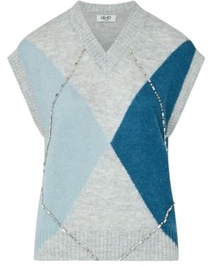 Liu Jo V-Neck Knitwear - Azul