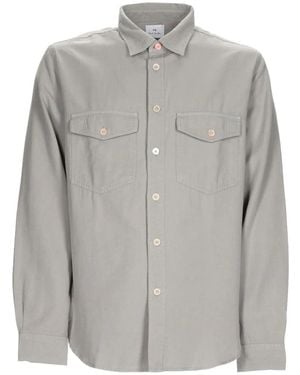 Paul Smith Cotton Twill Utility Shirt - Grijs