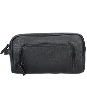 Gavazzeni Leder Kulturtasche - Schwarz