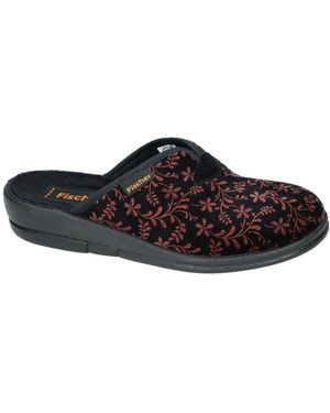 Fischer Schoenen ,Bruin ,Mule Slipper 203623 - Zwart