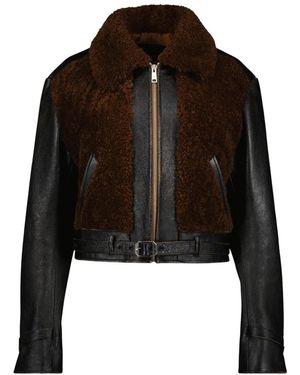 Prada Leather Jackets - Black