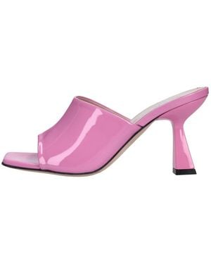 Evaluna Heeled Mules - Rosa
