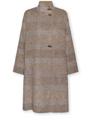 Elena Miro Single-Breasted Coats - Marrón