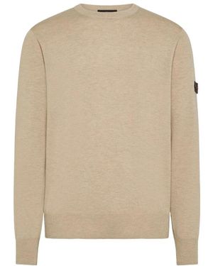 Peuterey Neuer Marlon Rundhals Strickpullover - Natur