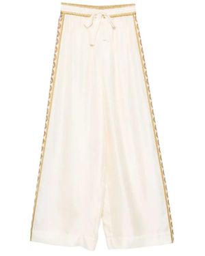 Zimmermann Broeken ,Luna Retro Track Pant - Naturel