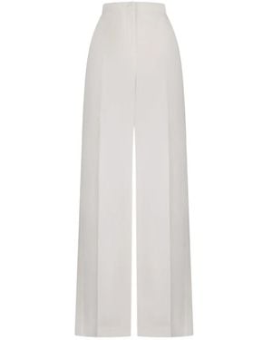 Fendi Wide Trousers - Blanco