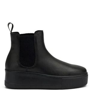 Frau Beatles Platform Boot - Schwarz