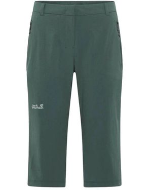 Jack Wolfskin Fitness ,Groen ,Wol Hikeout 3/4 Pants